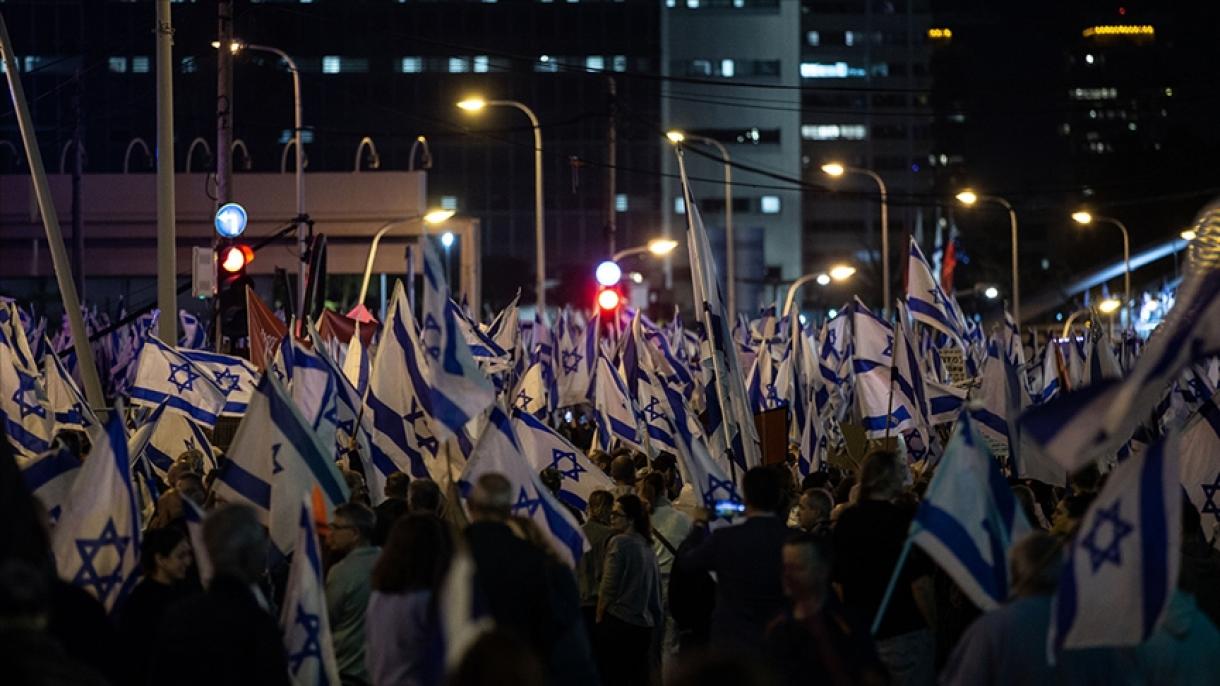 Стотици хиляди демонстранти в Израел за пореден път протестираха съдебната реформа
