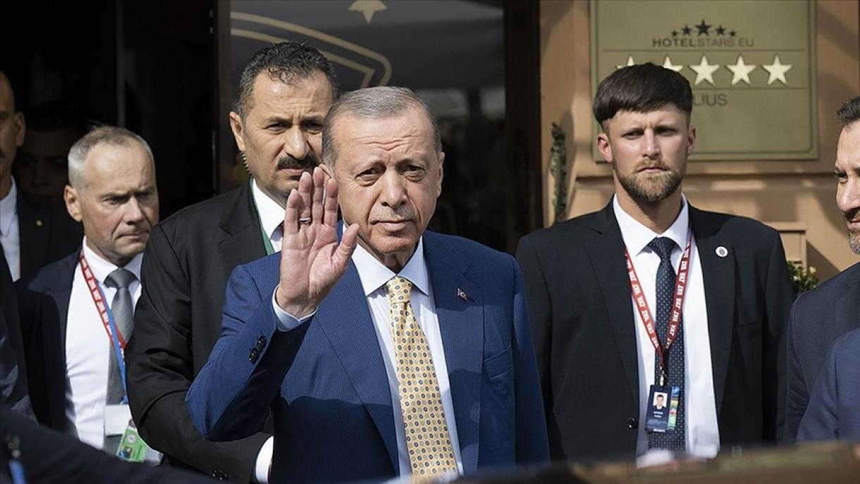 Erdoğan, incontri con i leader a Vilnius