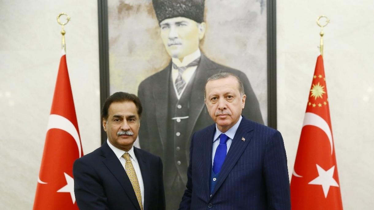 Prezident Erdog’an Pokiston Milliy majlis raisi o’rinbosari Sardor Ayaz Sodiqni qabul qildi