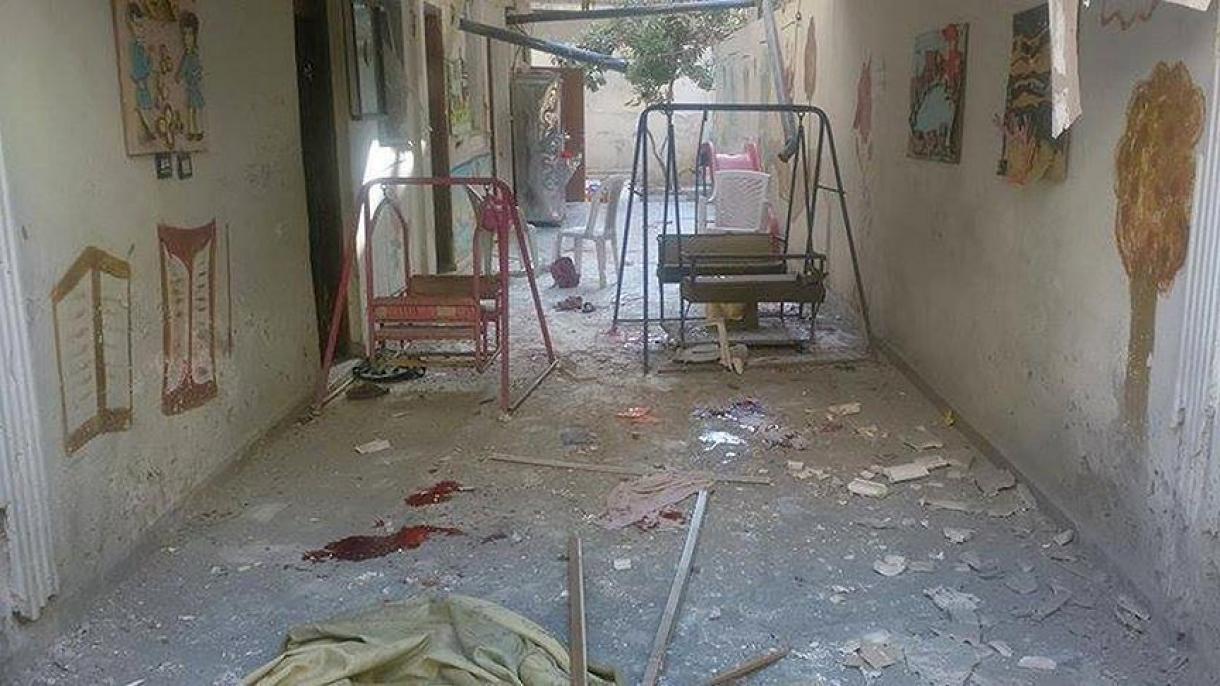 کشته و زخمی شدن 23 کودک در نتیجه حمله رژیم اسد به یک مهد کودک