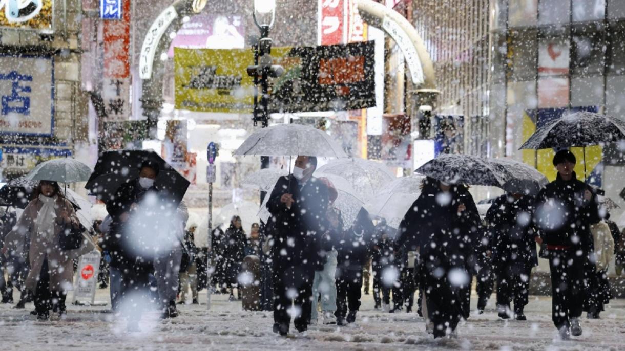 جاپان، ٹوکیو اور جوار کے علاقے شدید برفباری سے متاثر