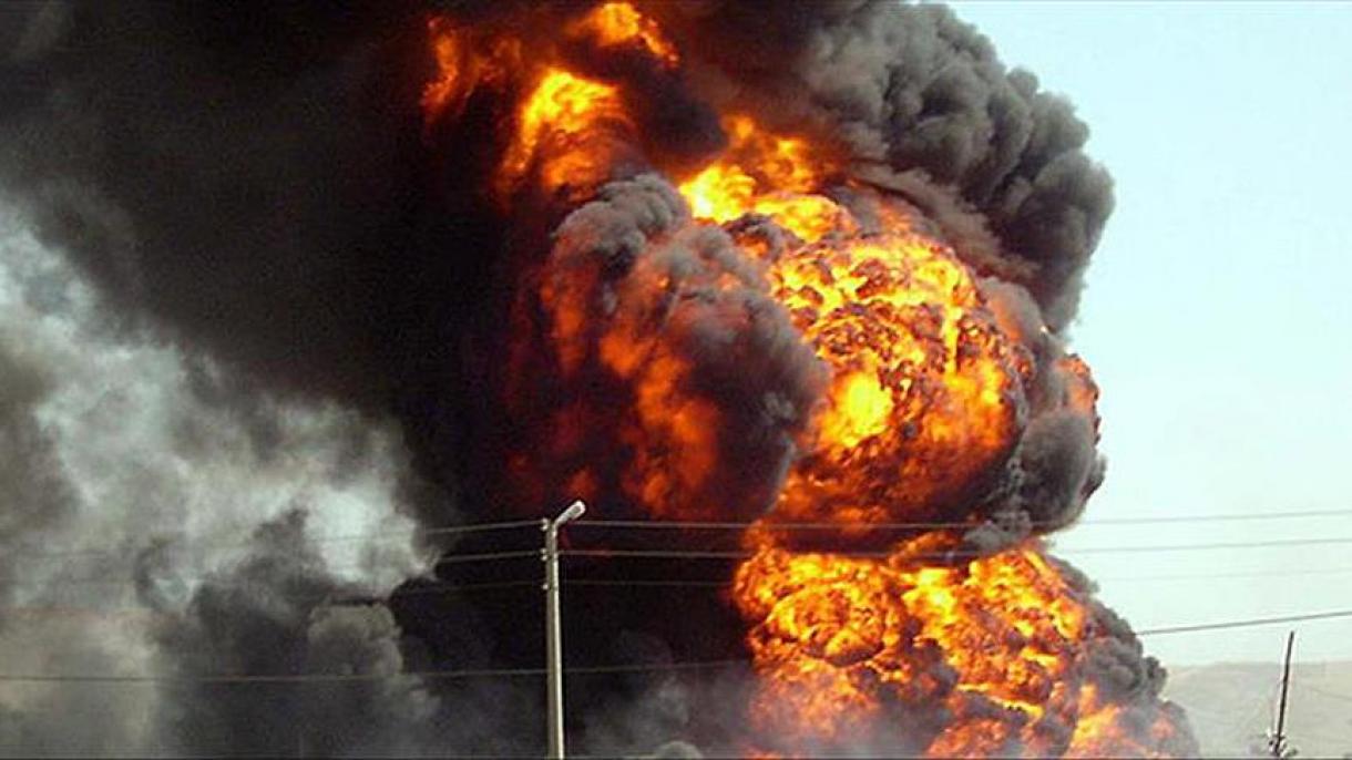 Експлозия в склад за боеприпаси в Украйна...