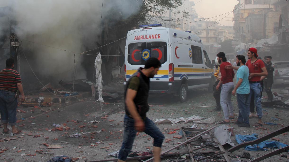 叙政权对伊德利卜居民区发动空中地面袭击致3死