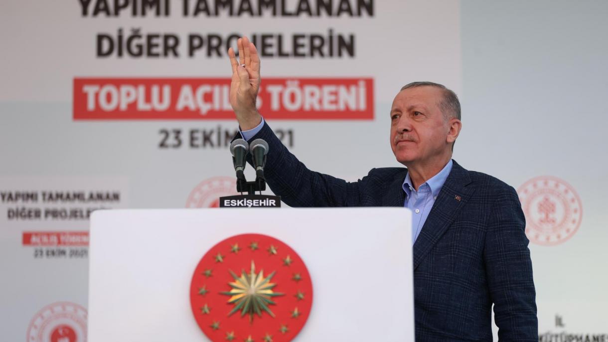 بیانات مهم رئیس جمهوری ترکیه  در اسکی‌شهیر