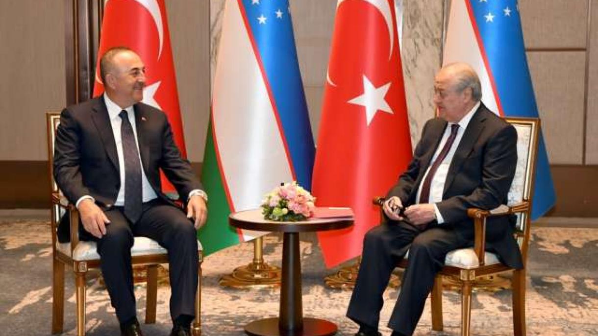 Κοινή συνέντευξη τύπου Τσαβούσογλου και Ουζμπέκου υπουργού Εξωτερικών Καμίλοφ