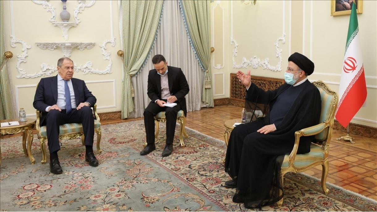 روسی وزیر خارجہ کی ایرانی صدر سے ملاقات، تعاون میں اضافے پر غور