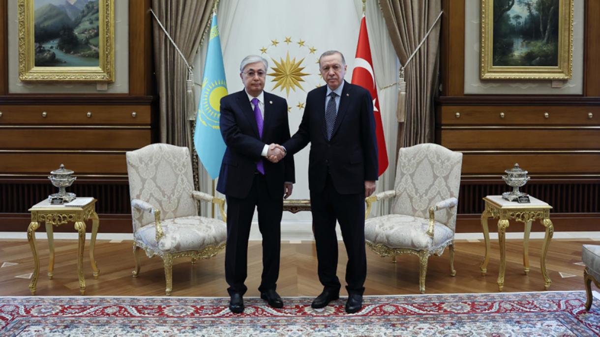 اردوغان با رئیس‌جمهور قزاقستان دیدار کرد
