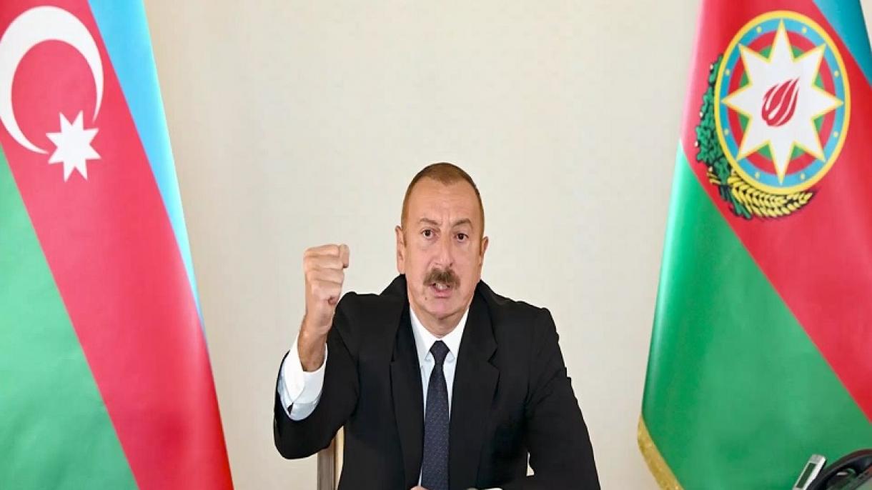 Алиев: «Азербайжан эч кандай шартта Тоолуу Карабахтын оккупацияланышына макул болбойт»
