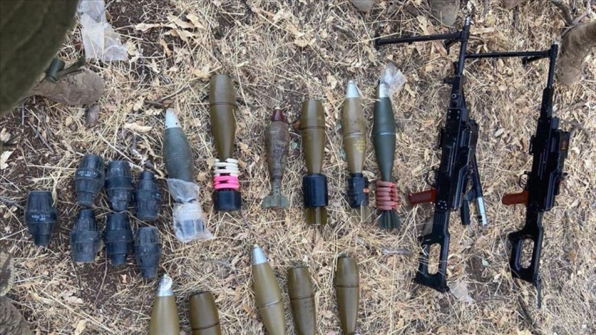 在伊拉克北部缴获PKK恐怖组织许多武器弹药