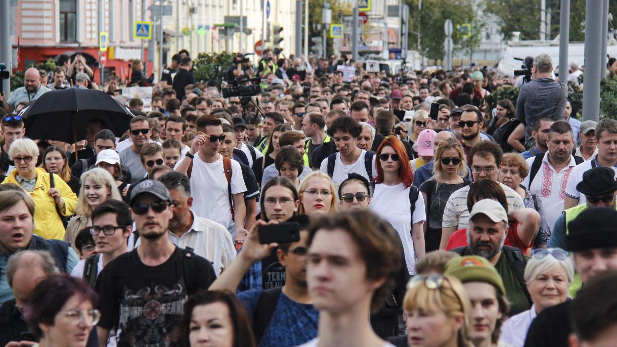 تظاهرات هزاران نفره در روسیه