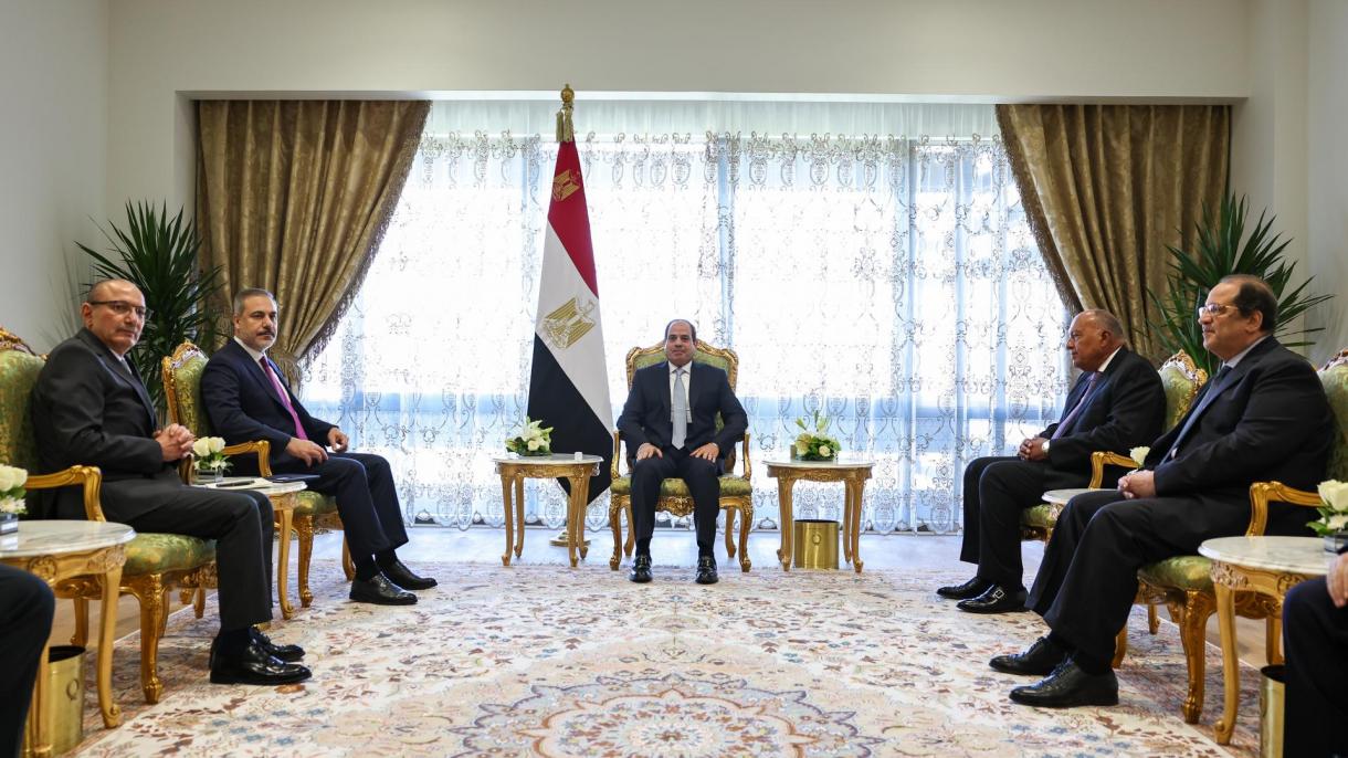 فیدان با رئیس جمهور مصر دیدار کرد