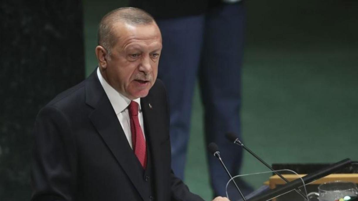 Felszólalt Erdogan köztársasági elnök az ENSZ-közgyűlésen