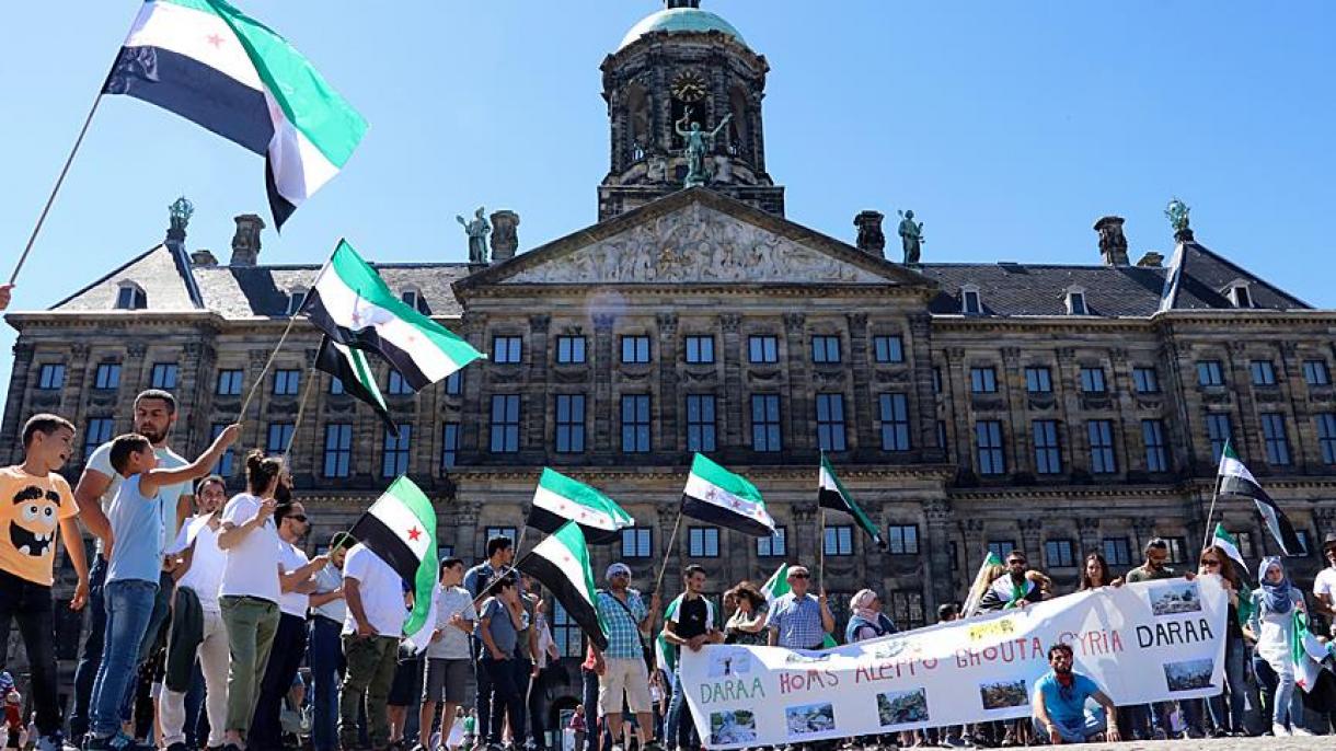 Proteste anti- Assad în Olanda