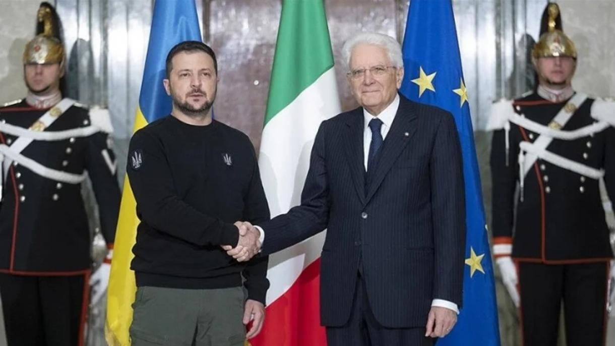 Roma  ha accolto oggi tra massime misure di sicurezza il presidente ucraino Volodymyr Zelensky