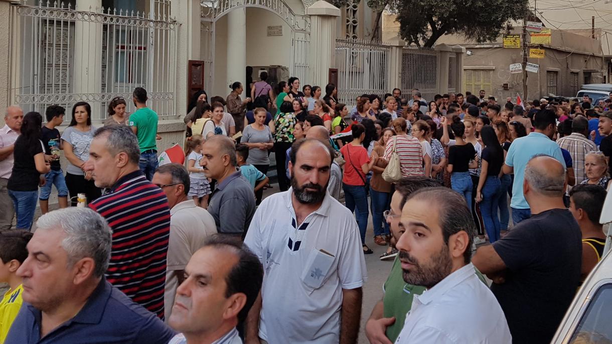 اعتراض مسیحیان شهر حسکه سوریه به ی پ گ / پ ک ک