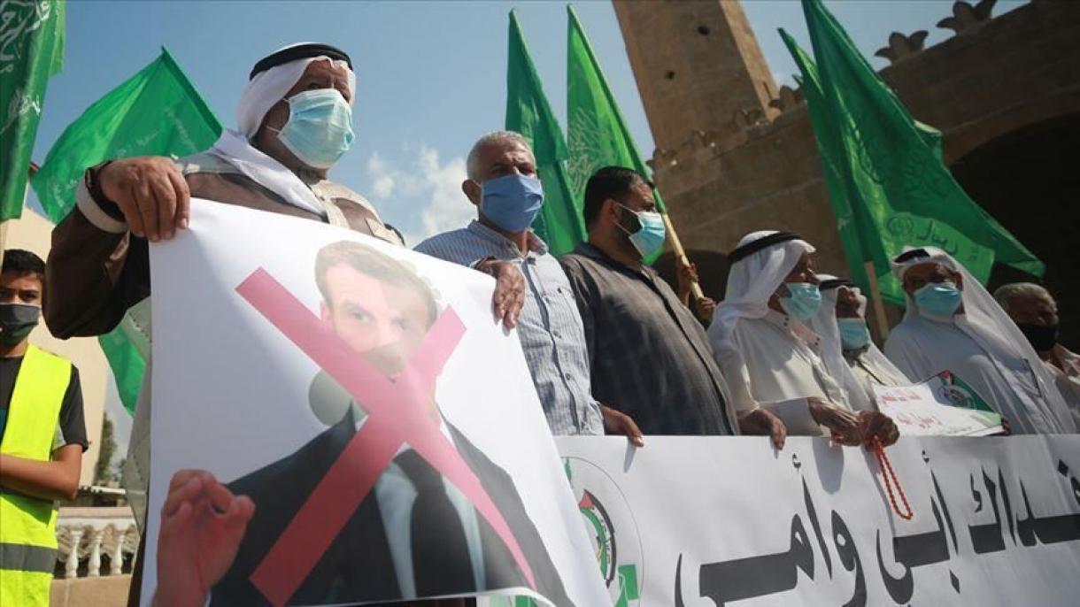 اعتراضات مسلمانان از چهارگوشه جهان علیه اظهارات مکرون درباره اسلام