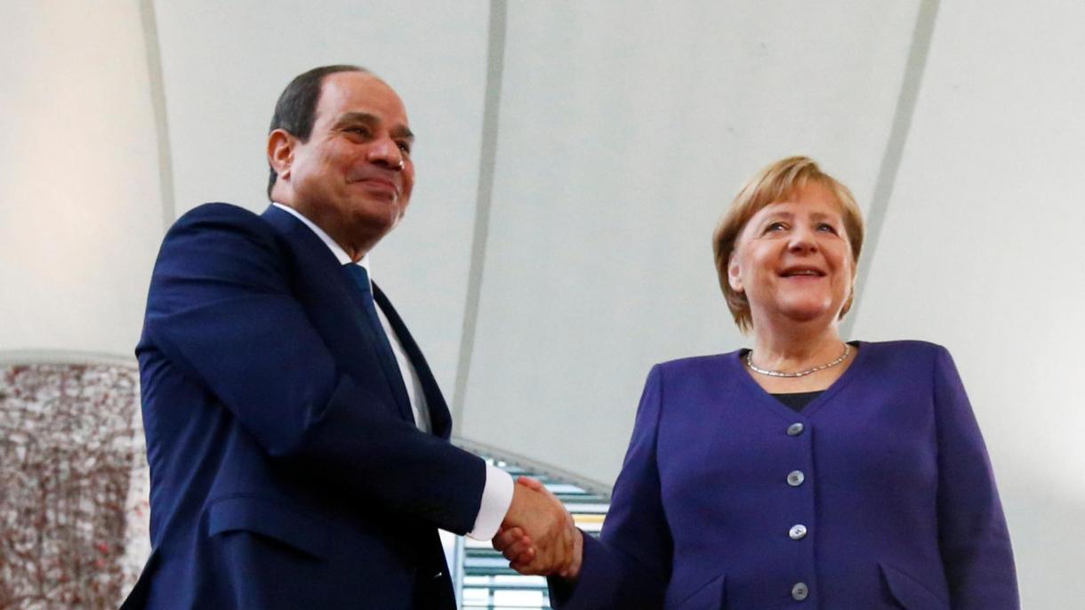 德国总理默克尔会见埃及总统塞西