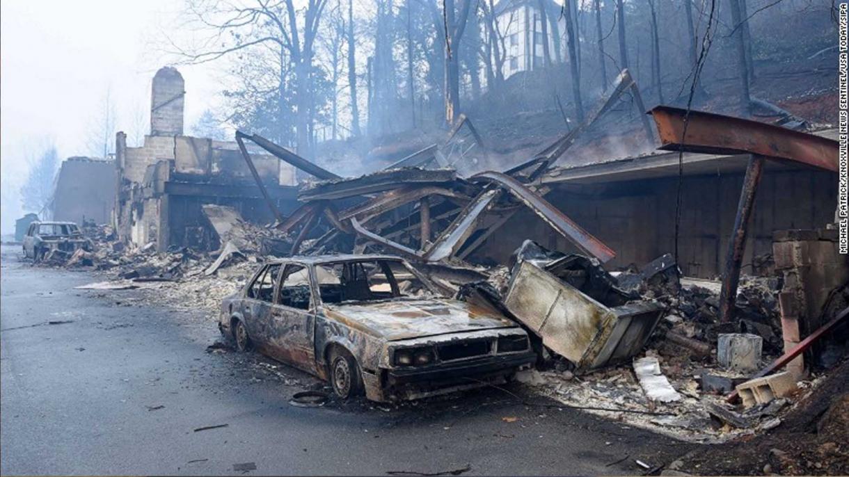 Halálos áldozatai is vannak a Tennesseeben pusztító bozóttüzeknek