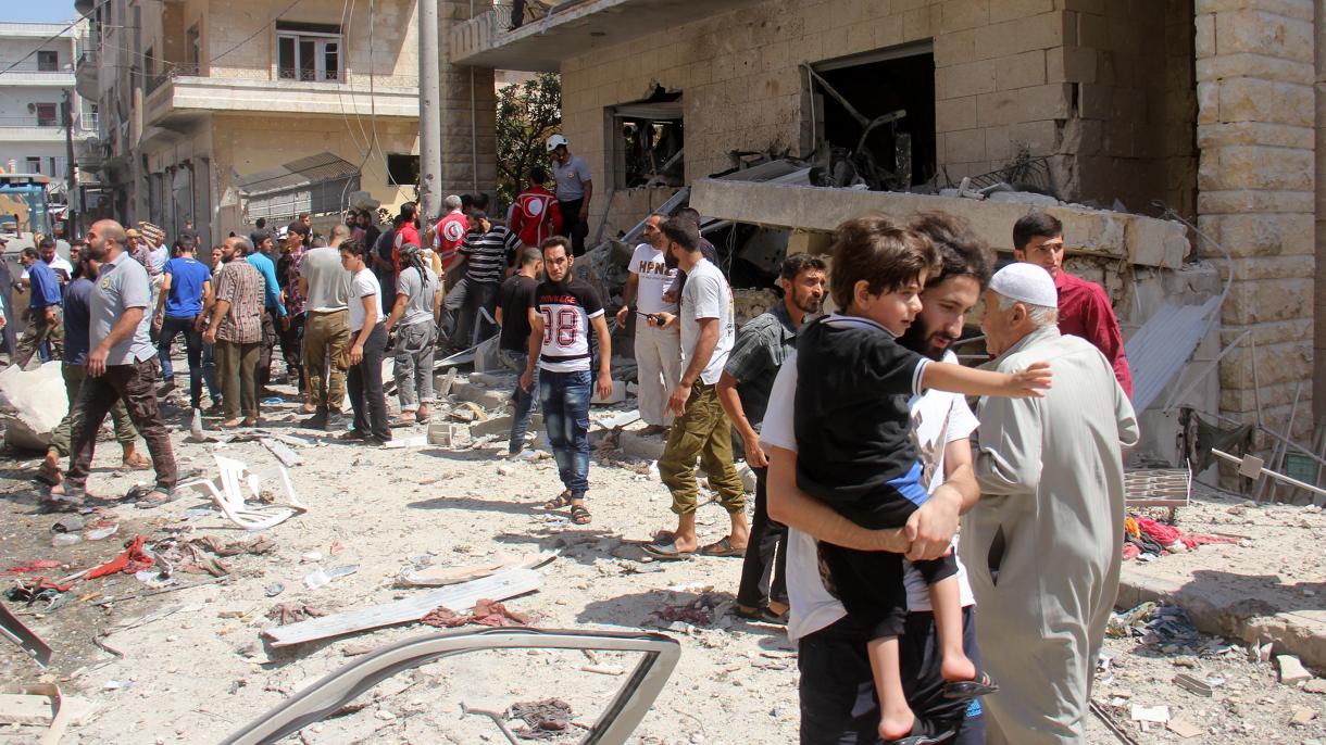حمله رژیم اسد به بازار ادلب 69 کشته و مجروح بر جای گذاشت