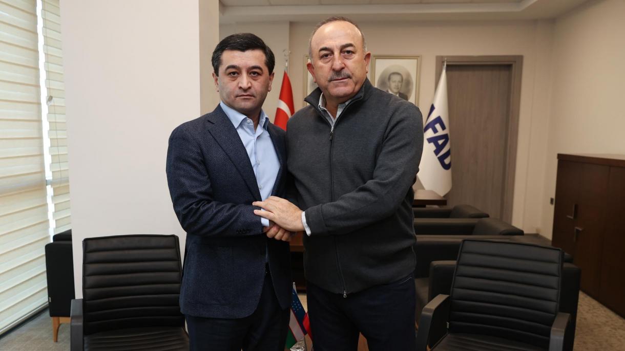 وزیر امور خارجه ترکیه با سرپرست وزارت امور خارجه ازبکستان دیدار کرد