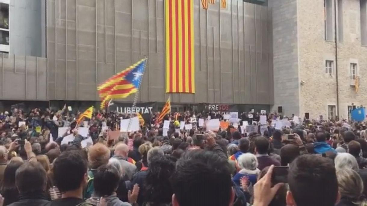 اعتراضات در سطح کاتالونیا ادامه دارد