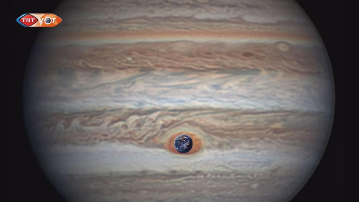 نمای نزدیک فضاپیمای ناسا از لکه قرمز مشتری