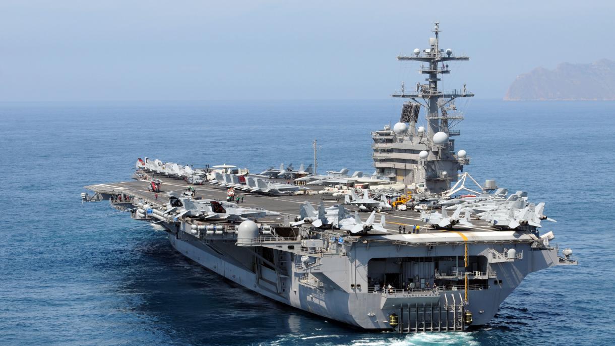 امریکی طیارہ بردار بحری جہاز کی جزیرہ نما کوریا میں گشت