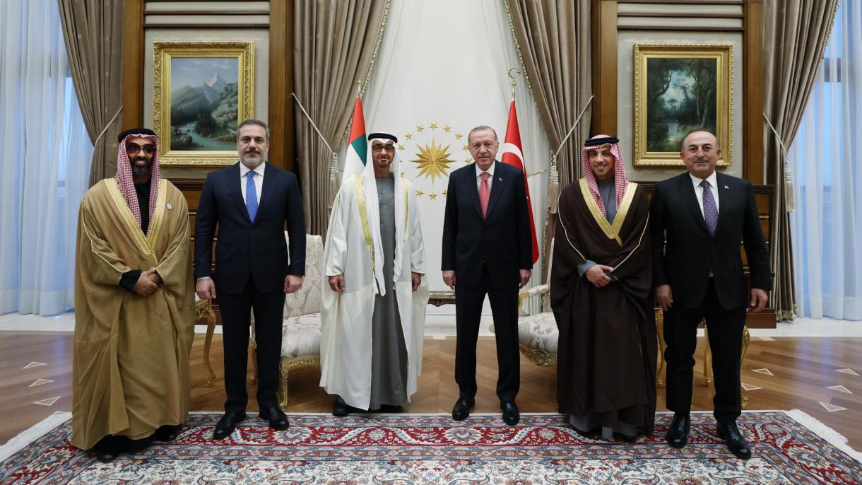 Mohammed bin Zayed al Nahyan, visita in Turchia, colloquio con Erdogan