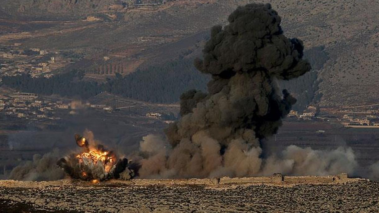 土耳其武装部队炮轰阿夫林PYD/PKK恐怖组织巢穴