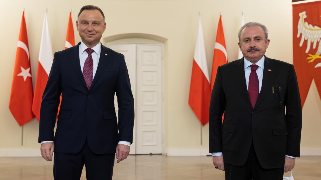 Președintele Poloniei Duda l-a primit pe Mustafa Şentop