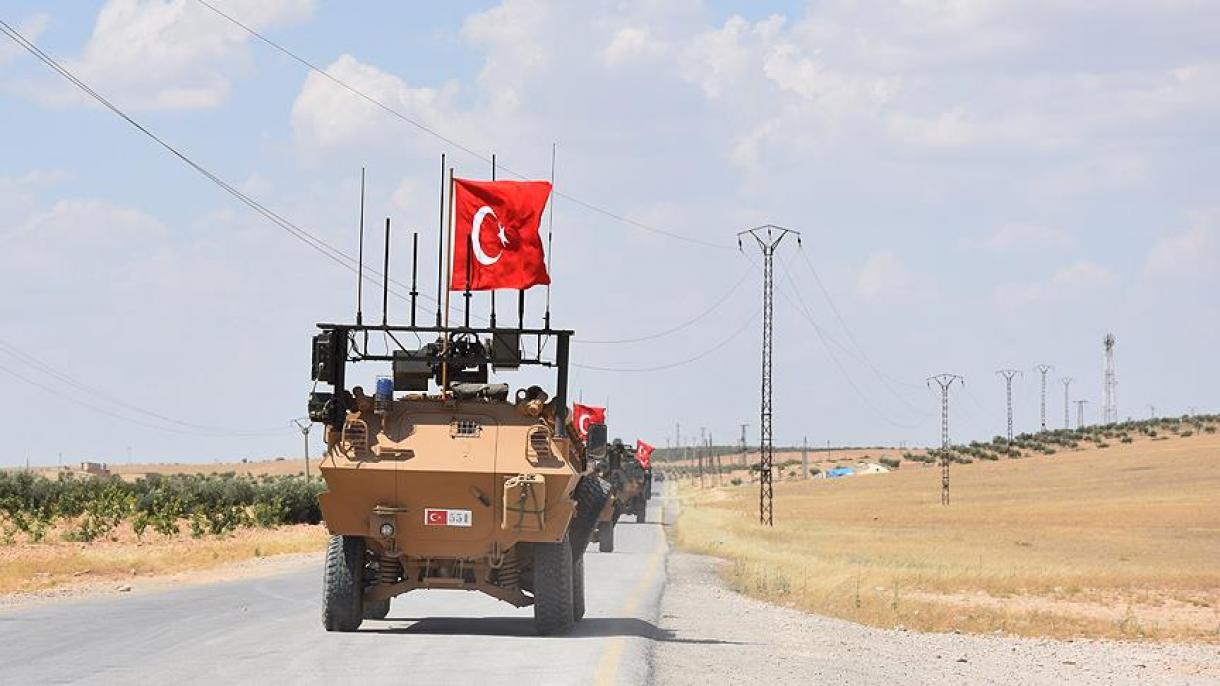 ادامه عملیات گشت زنی مشترک نیروهای مشترک ترکیه و آمریکا در منبج