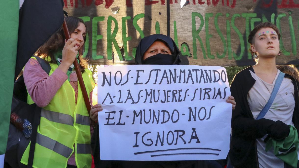 Argentínában felvonulást rendeztek a március 8-ai nemzetközi nőnap alkalmából