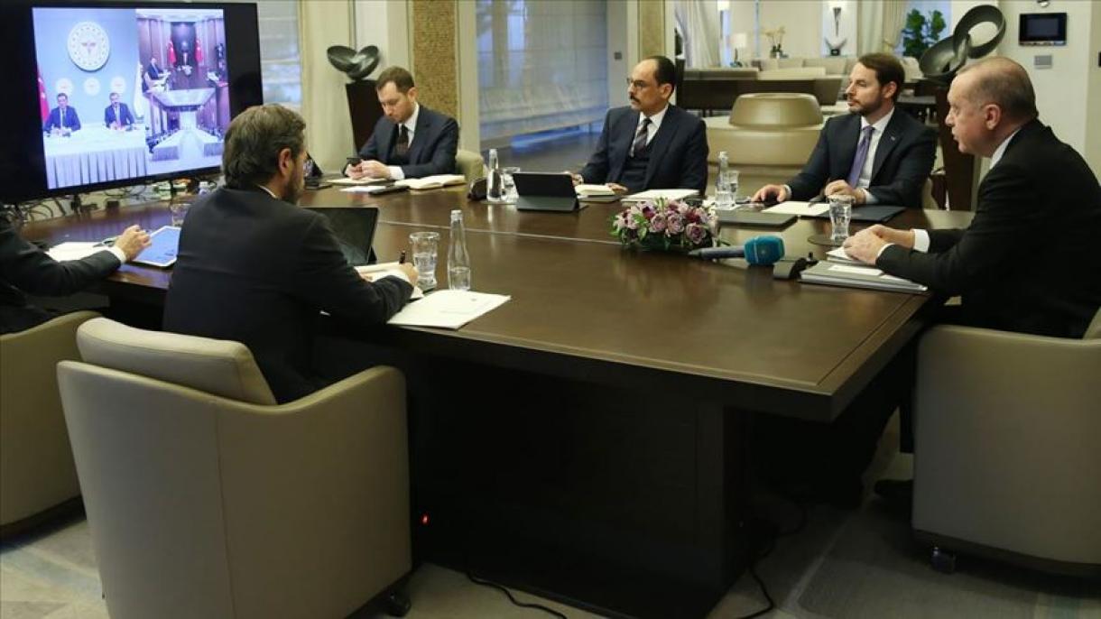 A Koronavírus Tudományos Tanács konferenciáján vett részt Erdoğan