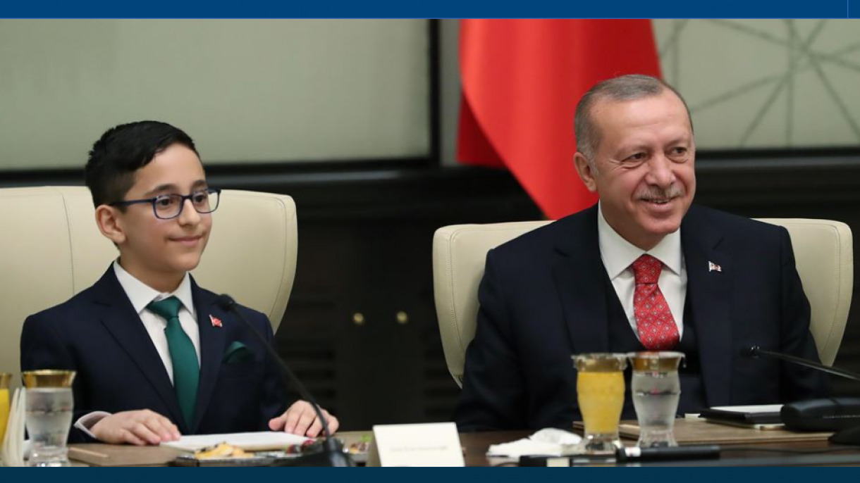 رئیس جمهور ترکیه از کودکان میزبانی کرد