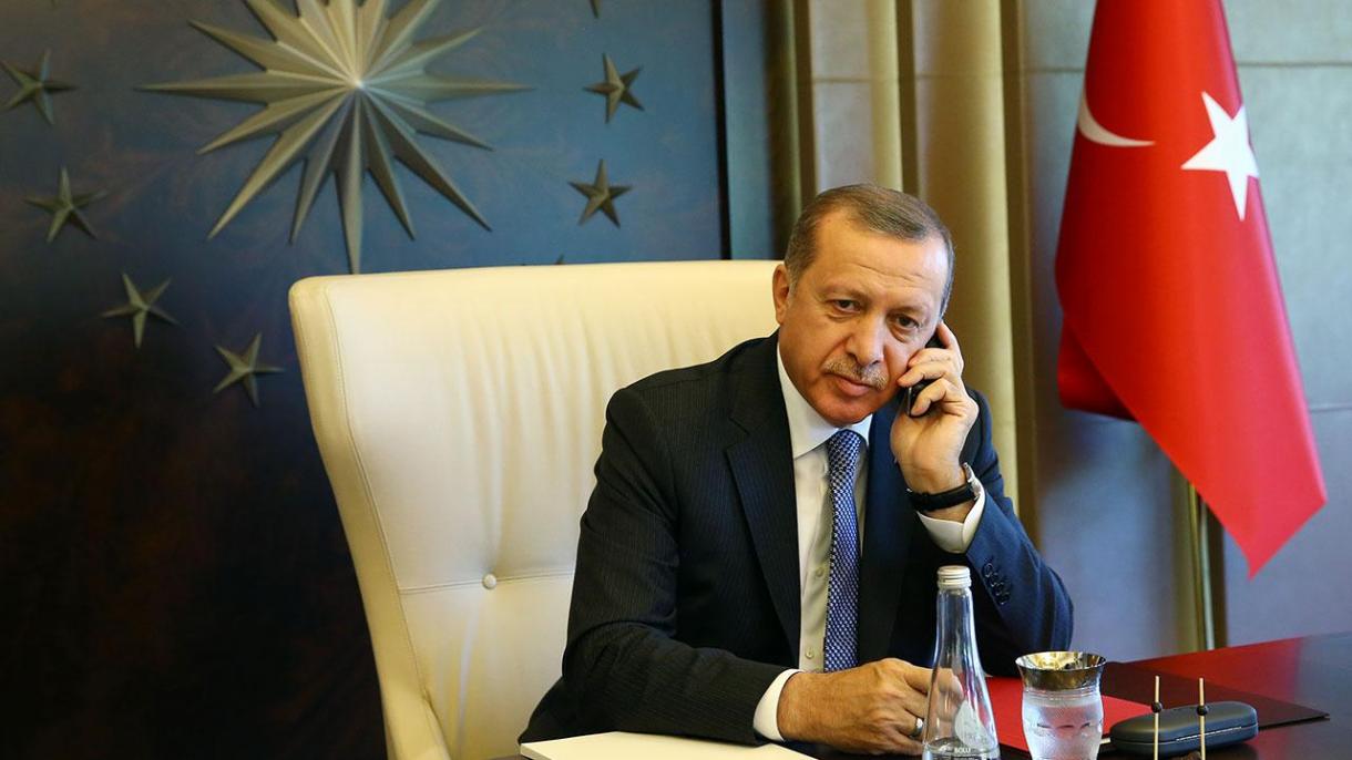 erdoghan engliye bash weziri bilen téléfonlashti