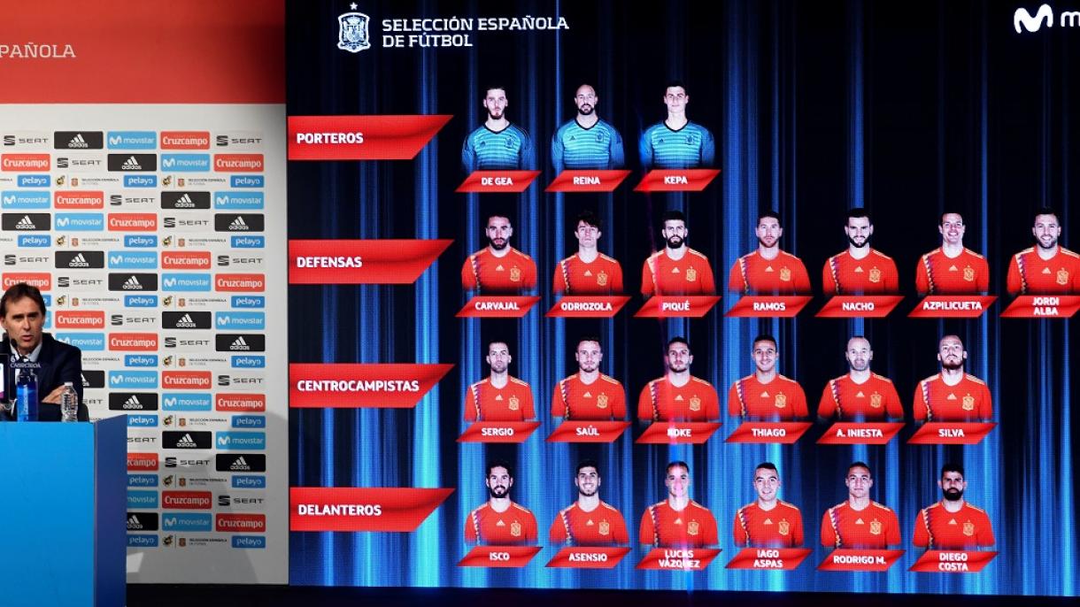 España da a conocer la lista de 23 convocados para el Mundial de Rusia 2018