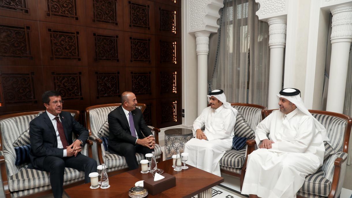 土耳其外长和经济部长访问卡塔尔