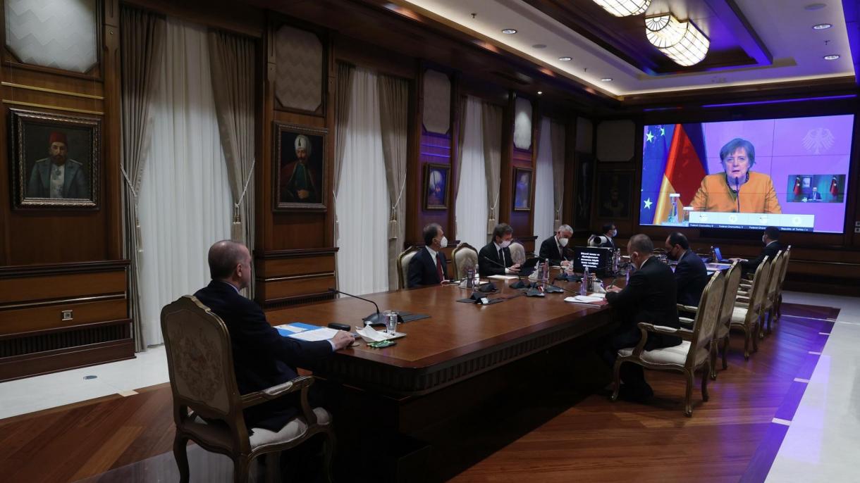 埃尔多安总统与默克尔举行视讯会晤