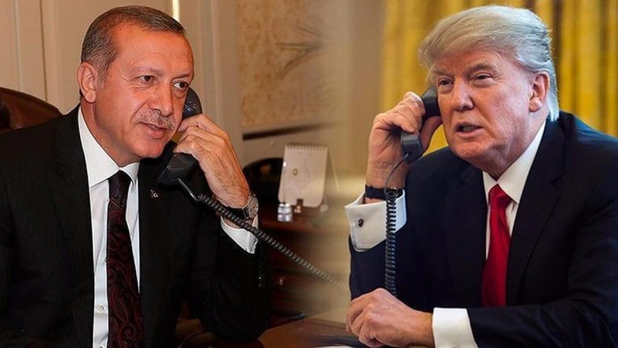 Erdoğan elnök telefonon tárgyalt Donald Trump amerikai elnökkel