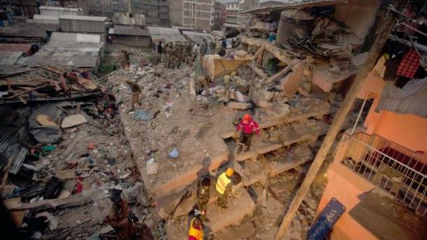 کینیا میں عمارت منہدم ہونے سے کم ازکم سات افراد ہلاک