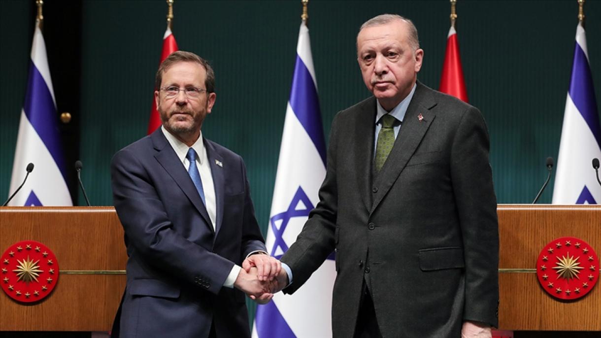 Il presidente Erdogan tiene un colloquio telefonico con il suo omologo israeliano Herzog