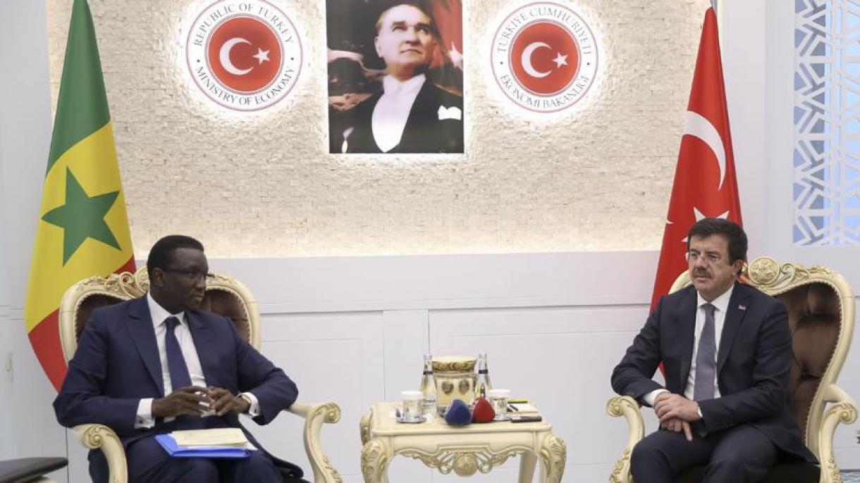 دیدار و گفتگوی وزرای اقتصاد ترکیه و سنگال