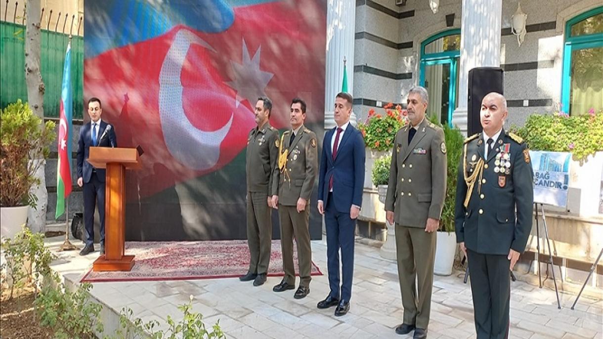 مراسم دومین سالگرد پیروزی جنگ قره‌باغ در سفارت جمهوری آذربایجان در تهران