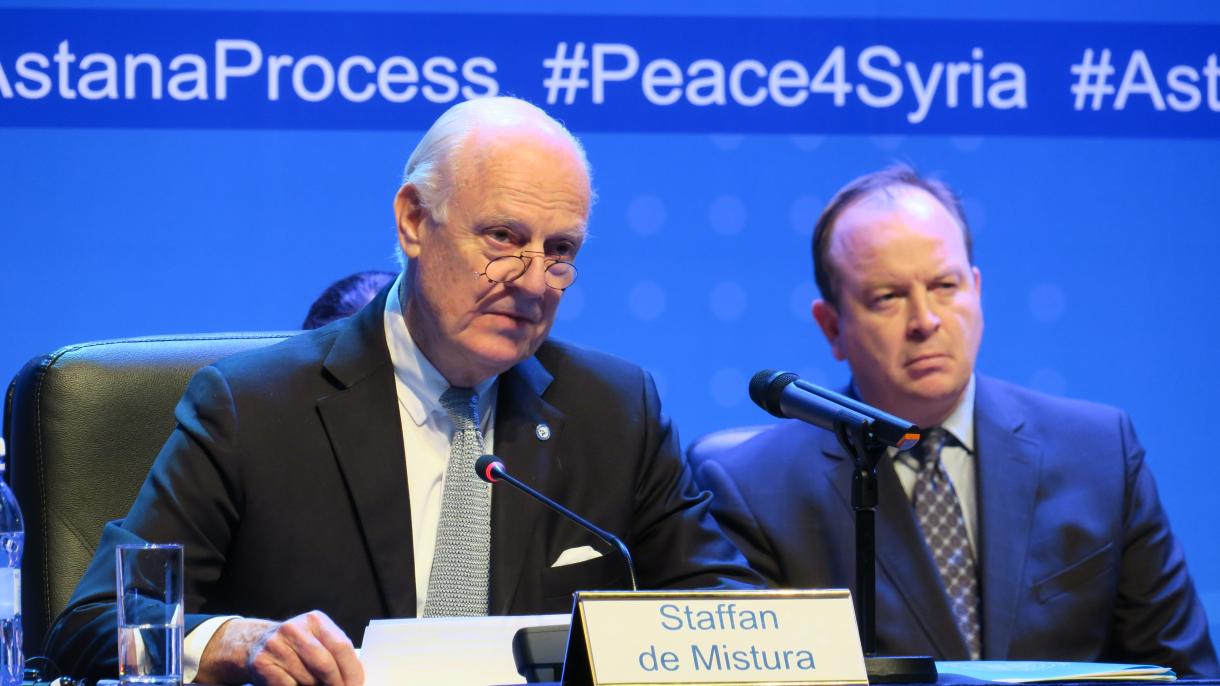 Staffan de Mistura Rossiya, Turkiya va Eronga minnatdorchilik bildirdi