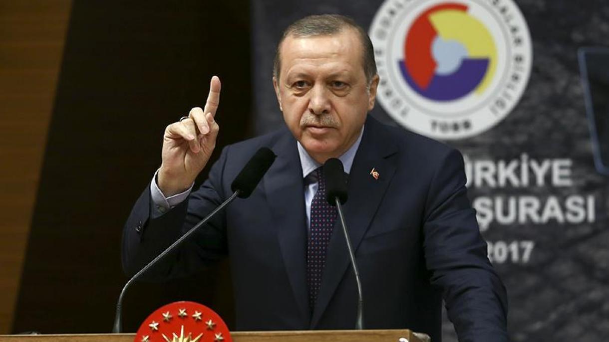 Ερντογάν:«Δεν μπορούμε να συνεχίσουμε τον δρόμο χωρίς να συντρίψουμε τις τρομοκρατικές οργανώσεις»